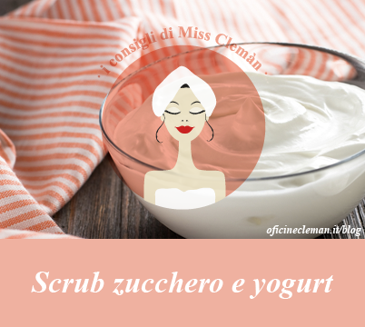 Preparare uno scrub con zucchero e yogurt